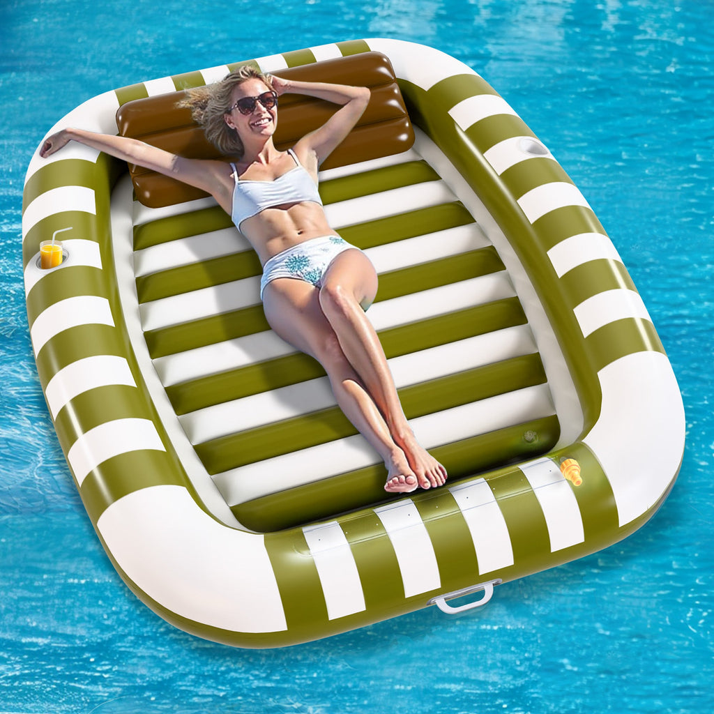 Pool Wave Inflatable Pool Lounger Float (green)