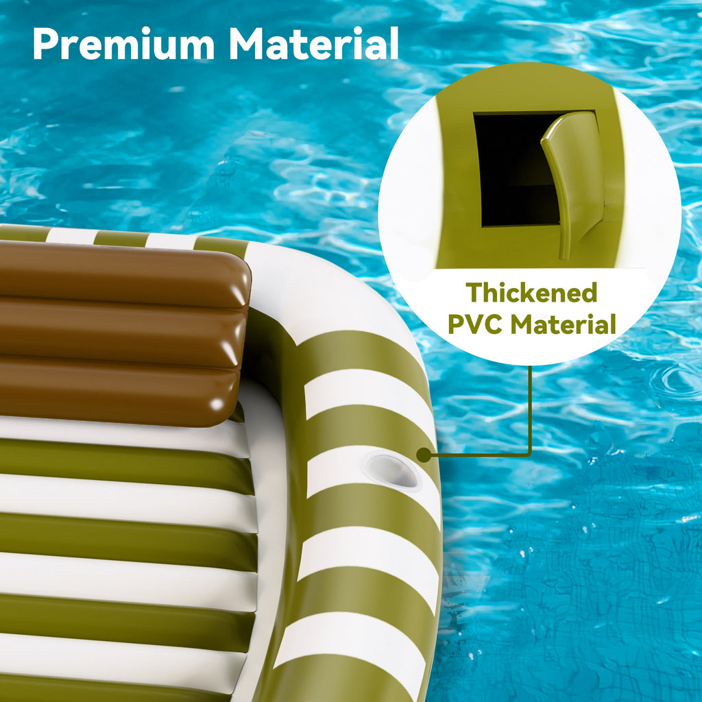 Pool Wave Inflatable Pool Lounger Float (green)