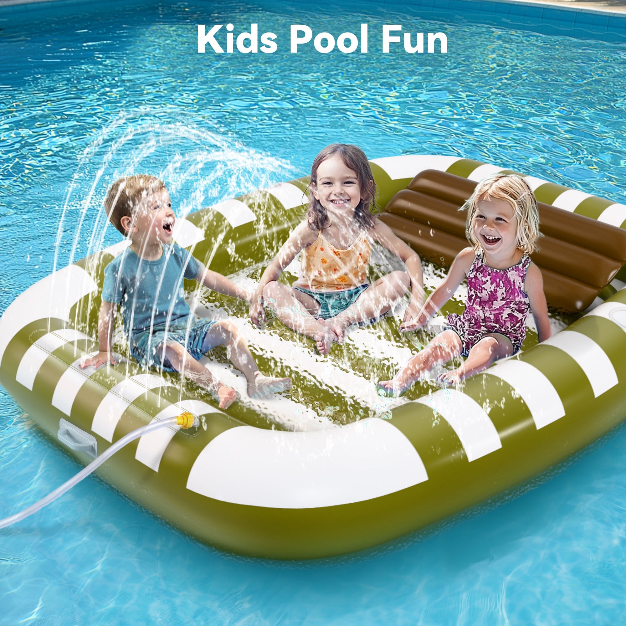 Pool Wave Inflatable Pool Lounger Float (green)