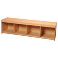 Toddler-Sized Open Storage Unit with Lip Edge | 60” Baltic Birch Shelf and Work Surface