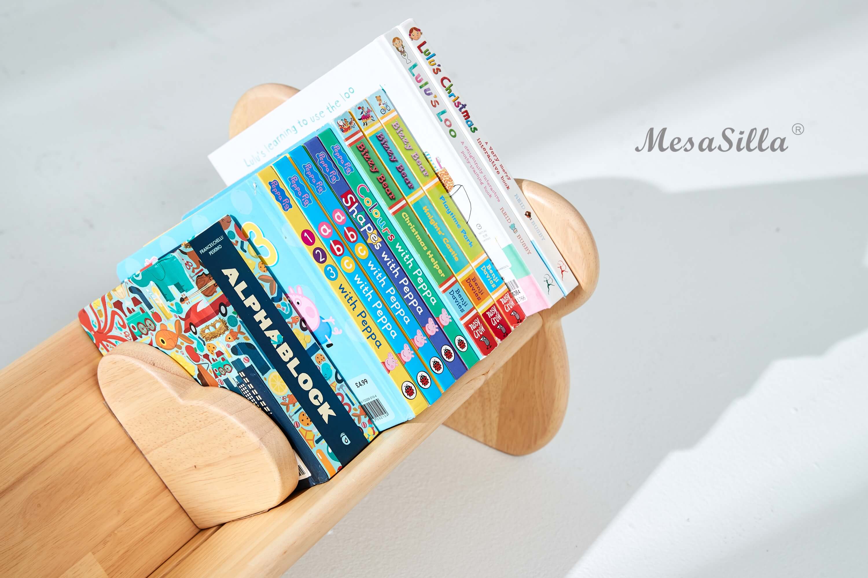 Mesasilla Toddler Book Caddy with Detachable Divider - Innovative Storage Solution