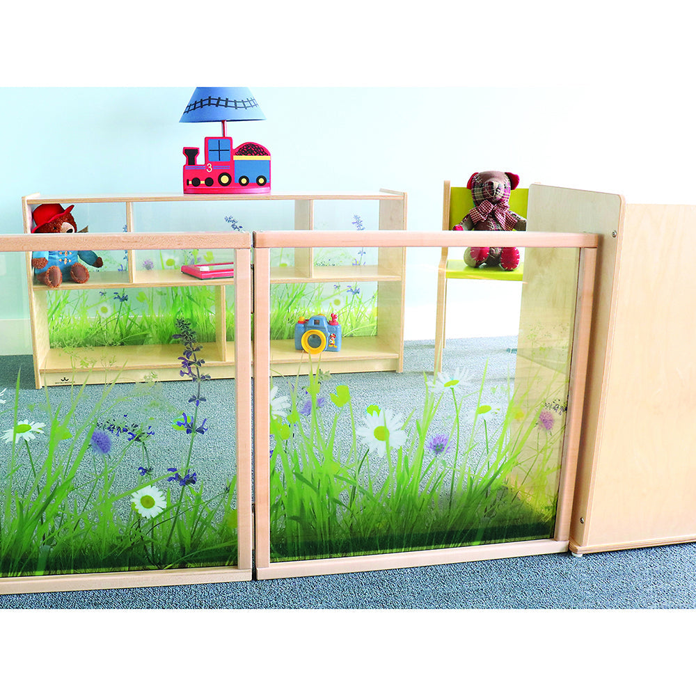 Nature View 24x24 Toddler Divider Panel | Safe Acrylic Back & Rounded Edges