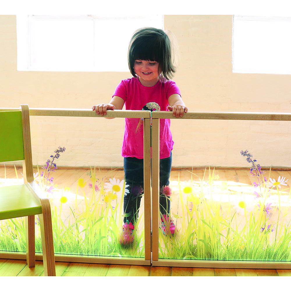 Nature View 24x24 Toddler Divider Panel | Safe Acrylic Back & Rounded Edges