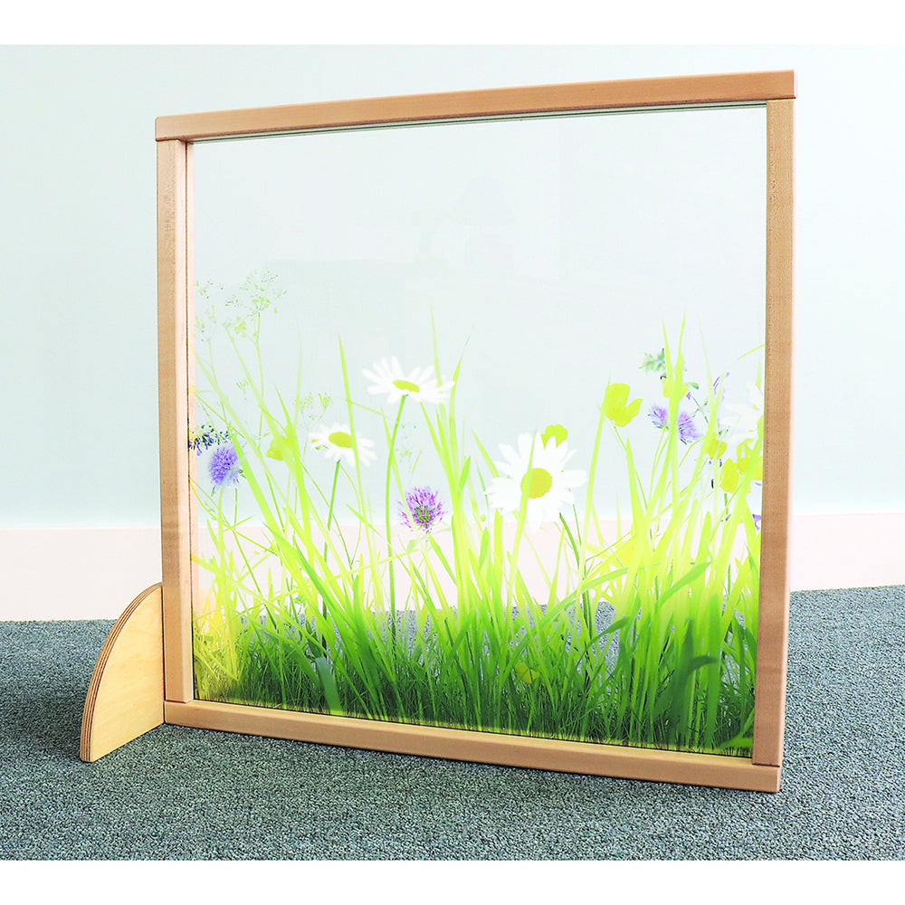 Nature View 24x24 Toddler Divider Panel | Safe Acrylic Back & Rounded Edges