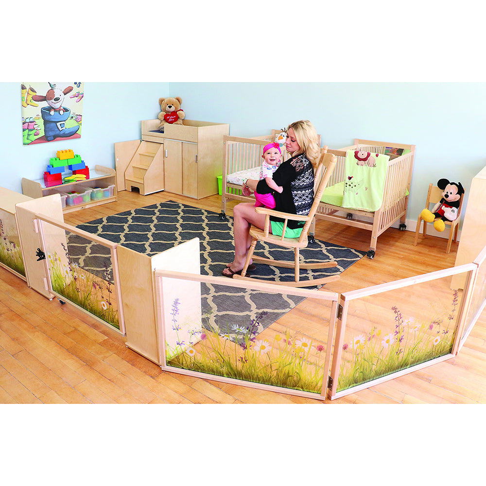 Nature View 24x24 Toddler Divider Panel | Safe Acrylic Back & Rounded Edges