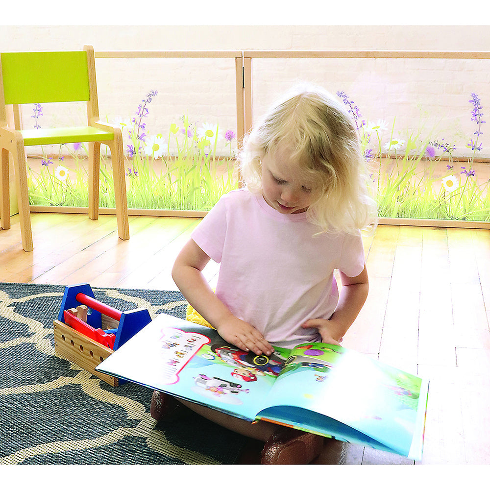 Nature View 24x36 Toddler Divider Panel | Safe Acrylic Back & Rounded Edges