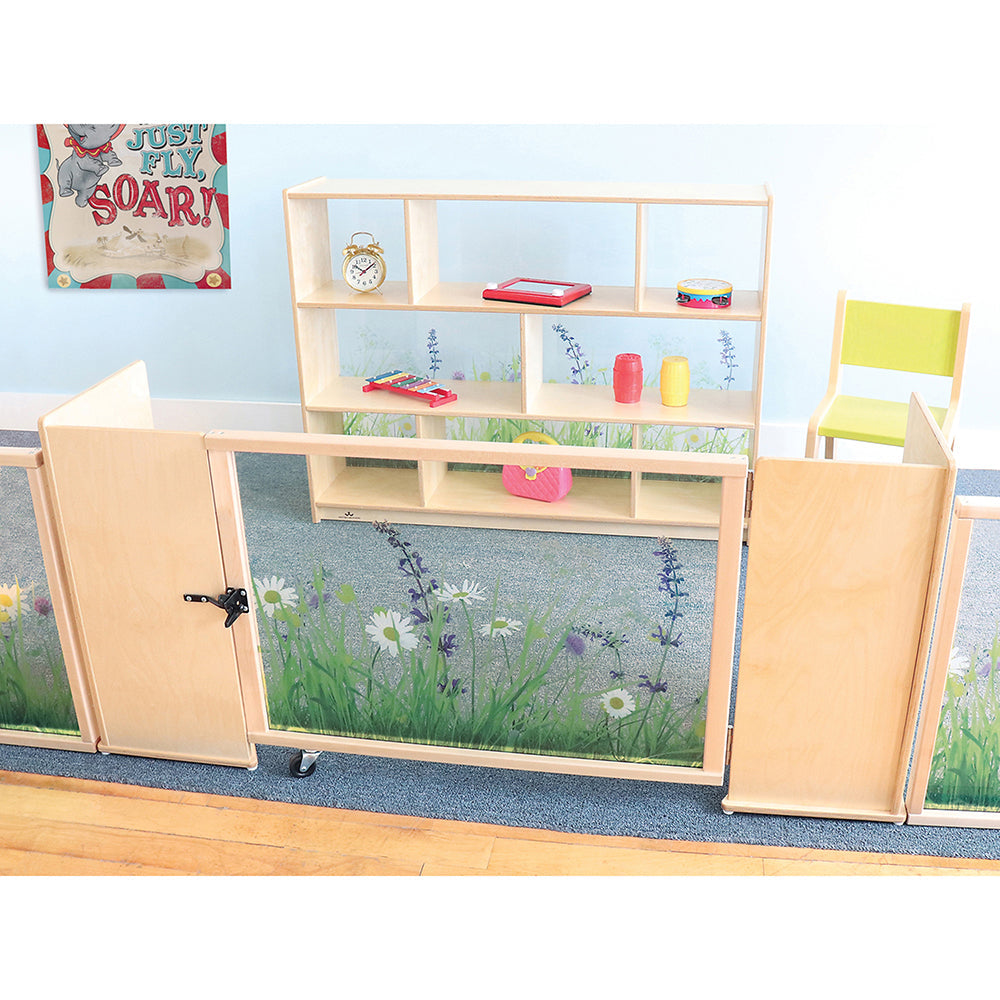 Nature View ADA-Compliant Toddler Safety Gate | Shatterproof Acrylic Divider Panel & Child-Safe Rounded Edges