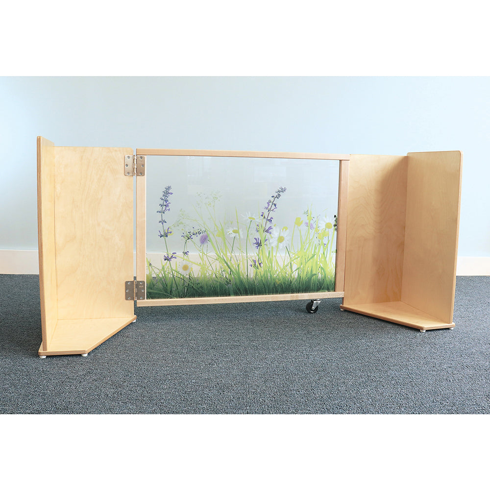 Nature View ADA-Compliant Toddler Safety Gate | Shatterproof Acrylic Divider Panel & Child-Safe Rounded Edges