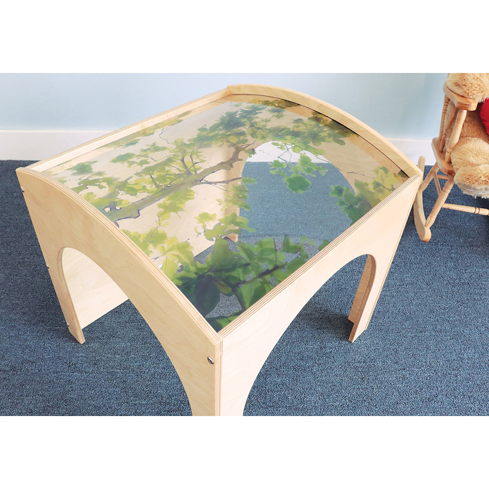 Nature View Toddler Tree Canopy Reading Retreat | Biophilic Quiet Space Playhouse