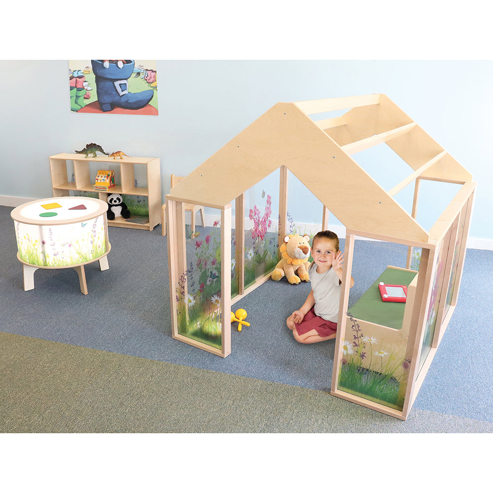 Nature View Indoor Classroom Greenhouse | Biophilic Quiet Space
