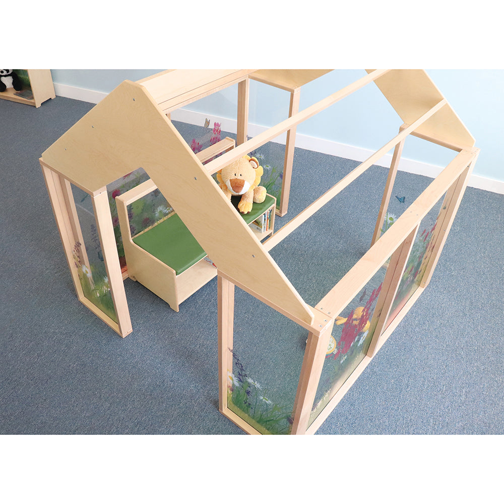 Nature View Indoor Classroom Greenhouse | Biophilic Quiet Space